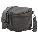 Stylová dámská koženková kabelko-ledvinka Ergitta Newa, tmavě šedá