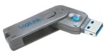 LogiLink AU0044 modrá / Blokovač USB portů / 1x zámek + klíč / USB Typ-A (AU0044)