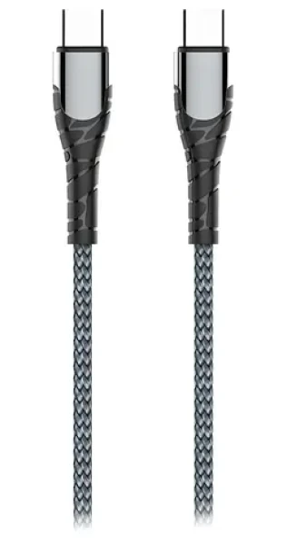Colorway šedá / Datový kabel / USB-C - USB-C / 65W (3A) / 2 m (CW-CBPDCC039-GR)