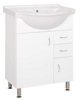 Koupelnová skříňka s umyvadlem Keramia Pro 60x50 cm bílá PRO60DV PRO60DV