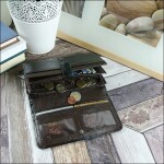 Praktická dámská kožená peněženka, černá