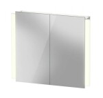 DURAVIT - Ketho.2 Zrcadlová skříňka s LED osvětlením, 70x80x16 cm, 2 dvířka K27136000001000
