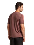 ICEBREAKER Mens Merino Blend 125 ZoneKnit™ Energy Wind SS Tee, Carob/Plume/Cb (vzorek) velikost: M