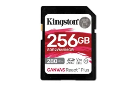 Kingston Canvas React Plus V60 SD 256GB / UHS-II / V60 / U3 / Class 10 (SDR2V6/256GB)