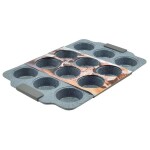 Dortisimo Perfect Home nepřilnavá forma na muffiny se silikonovými úchyty (na 12 ks)