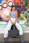 Nákupní taška přes rameno Reisenthel Shopper M Dots white