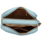 Stylová dámská koženková crossbody kabelka Ronda, světle modrá