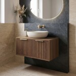 REA - Koupelnová skříňka pod umyvadlo Core 80cm Brown REA-M0412