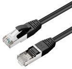 MicroConnect CAT6 S/FTP 1m černá / Síťový kabel / LSZH / RJ-45 (SSTP601S)