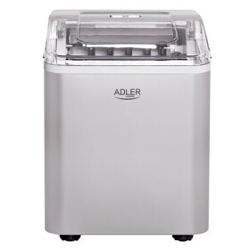 Adler AD 8086 stříbrná / Výrobník ledu / 100W / 1.5L / 12kg-den (AD 8086)