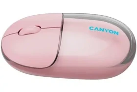 Canyon OnClick 24 růžová / Bezdrátová optická myš / Bluetooth / 2,4 GHz / 1200 DPI (CNS-CMSW24P)