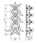 PAFFONI - Modular Box Základní těleso pro termostatické baterie pod omítku MDBOX019