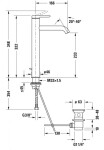 DURAVIT - C.1 Umyvadlová baterie s výpustí, matná černá C11040001046