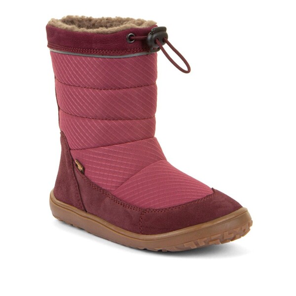 Dívčí zimní barefoot sněhule UP TEX SNOW WOOL Bordeaux G3160249-4 - 36