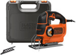 BlackDecker KS801SEK / Přímočará pila s kufrem / 550W / Zdvih 19 mm / až 1500-3000 zdvihů-min / Hloubka řezu 80 mm (KS801SEK)