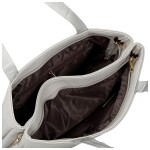 Stylová dámská koženková kabelka na rameno Susanne, šedá