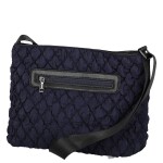 Dámská prošívaná crossbody kabelka s třásněmi Yana, tmavě modrá
