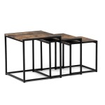 Konferenční stolek 45x45cm, mdf, hnědá, AF-3003 OLW