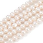 Přírodní sladkovodní perla - mušlově bílá - 7 ~ 8 mm - třída AA - 1 ks