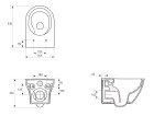 CERSANIT - C208 AQUA 50 MECH QF WHB LARGA PRO OVAL DUR SC EO S701-892