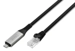 Digitus USB-C - RJ45 / Síťový adaptér / Gigabit Ethernet / Cat6a S/FTP / 3 m (AK-300601-030-S)
