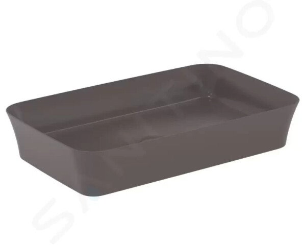 IDEAL STANDARD - Ipalyss Umyvadlo na desku, 650x400 mm, bez přepadu, slate grey E1886V5