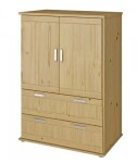 HP-Nábytek Skříň Beta 2D Grand SMRK ROZMĚR: (š/v/h) 95 x 135 x 55 cm celošatní