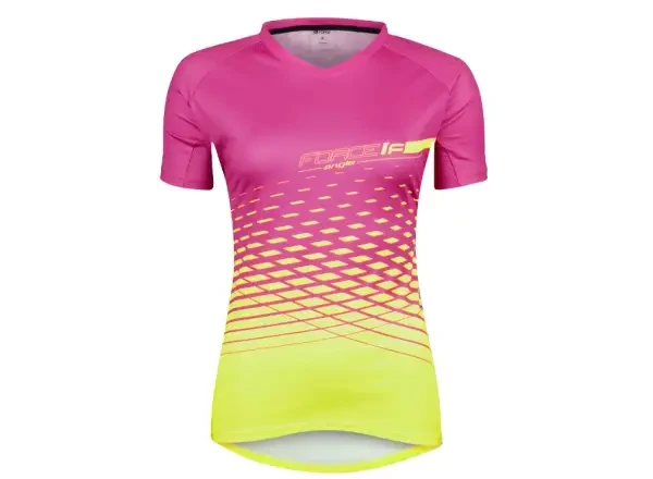 Force Angle MTB dámský dres krátký rukáv růžová/fluo vel. S