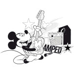 Presco Group Plánovací kalendář Mickey Mouse s omalovánkami, nedatovaný, 30 x 30 cm