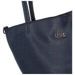 Trendová dámská koženková kabelka přes rameno Ramira, modrá