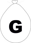 Balónek písmeno G bílé balonky.cz Balónek písmeno G bílé balonky.cz