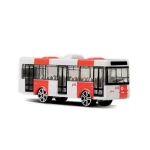 RAPPA 241107 Kovový autobus PID Praha červený 8 cm