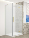 GELCO - TRINITY GOLD obdélníkový kout 800x1000 pravý, matné sklo, GT5610-80MR-G GT5610-80MR-G