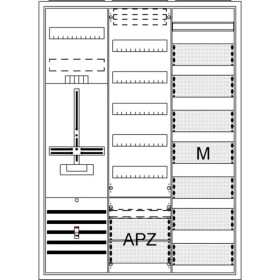 Striebel & John 2CPX054288R9999 DA37CD Osazená rozvodnice pod omítku, na omítku, částečně zapuštěný Obsah 1 ks