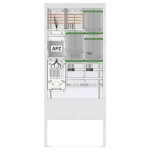 ABN SZ207ZA2413 Venkovní rozvodnice s elektroměrem Obsah 1 ks