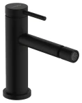 Hansgrohe Bidetová baterie s výpustí, matná černá / Bidetová baterie / Pákové ovládání / Keramická kartuše (73201670)