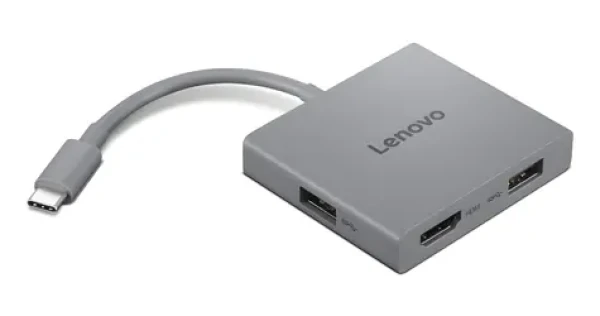 Lenovo USB-C Travel Hub Gen 2 černá / USB-C hub / 4v1 / 1x HDMI / 2x USB-A / 60 Hz (GX91R64790)