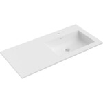 MEXEN - Otis umyvadlo zapuštěné do desky pravá 101 x 46,5, bílá mat 25181001P