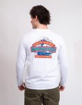 Tričko Patagonia M's L/S Great Waves Responsibili-Tee® Fiber White
