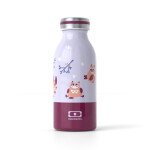 Monbento Dětská nerezová lahev Monbento Cooly Purple Owly 350 ml, fialová barva, kov