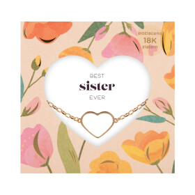 Náramek se vzkazem - Best sister ever - Albi