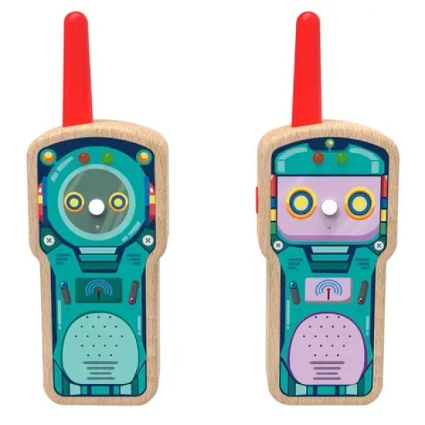 2KIDS TOYS Dřevěná dětská vysílačka Robot