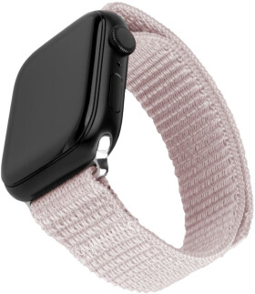 FIXED Nylonový řemínek Nylon Sporty Strap pro Apple Watch 42/44/45mm růžově zlatý (FIXNST2-434-ROGD)