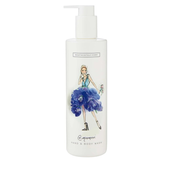 HEATHCOTE & IVORY Mycí gel na ruce a tělo Meredith Wing 310 ml, modrá barva, plast