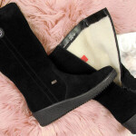 Rieker W R237 nepromokavé zateplené boty z ovčí vlny z nubuku 38