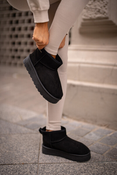 Nízké Sněhové Boty Na Platformě Big Star OO274A099 Černé 38