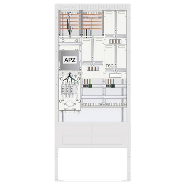 ABN SZ207ZA2512 Venkovní rozvodnice s elektroměrem Obsah 1 ks