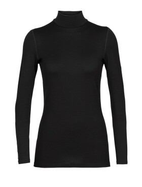 Dámské triko dlouhý rukáv ICEBREAKER Wmns 260 Tech LS Turtleneck, Black velikost: L