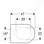 GEBERIT - iCon WC sedátko, bílá 574120000