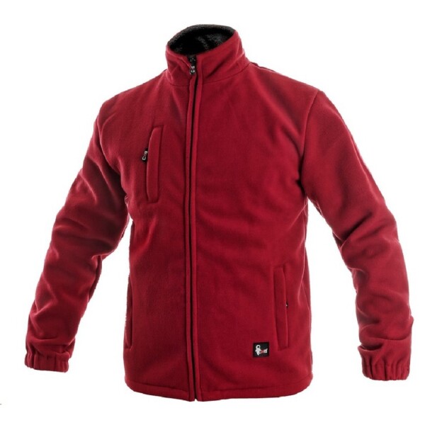 Bunda OTAWA fleecová pánská červená XL - červená